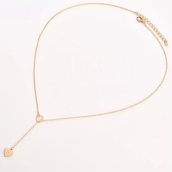 NEW!💎💙💎GOLDEN💛HEARTS💛LONG Y💙NECKLACE LAYERED - Picture 2 of 16